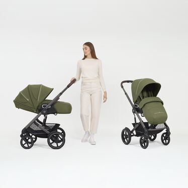 Obrázek CYBEX Gold Talos S Lux Stroller, který zvýrazňuje funkci Měkká korba již od narození.