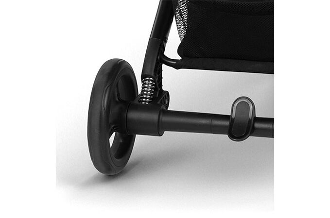 An image of the CYBEX Gold Beezy Buggy, highlighting the All-Wheel Suspension feature.
