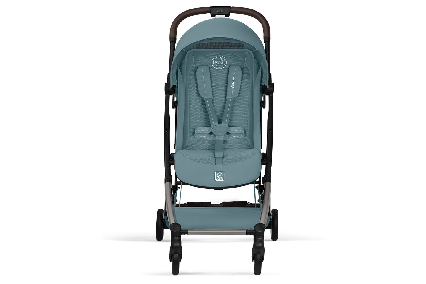 Cybex Orfeo kompakter Reisebuggy in Stormy Blue in Frontansicht
