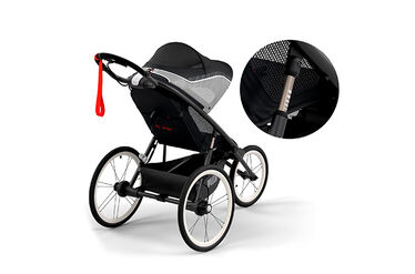 An image of the CYBEX Gold Avi One Box - PUMA Black Jogger, highlighting the Run in comfort feature.