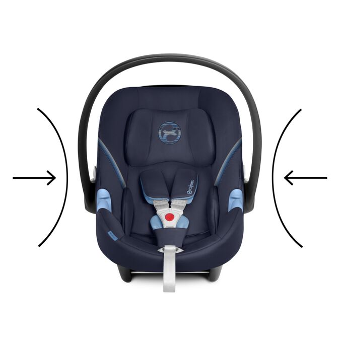 Immagine del CYBEX Gold Aton M Infant Car Seat che mette in risalto la caratteristica Scocca ad alto assorbimento d’urto.