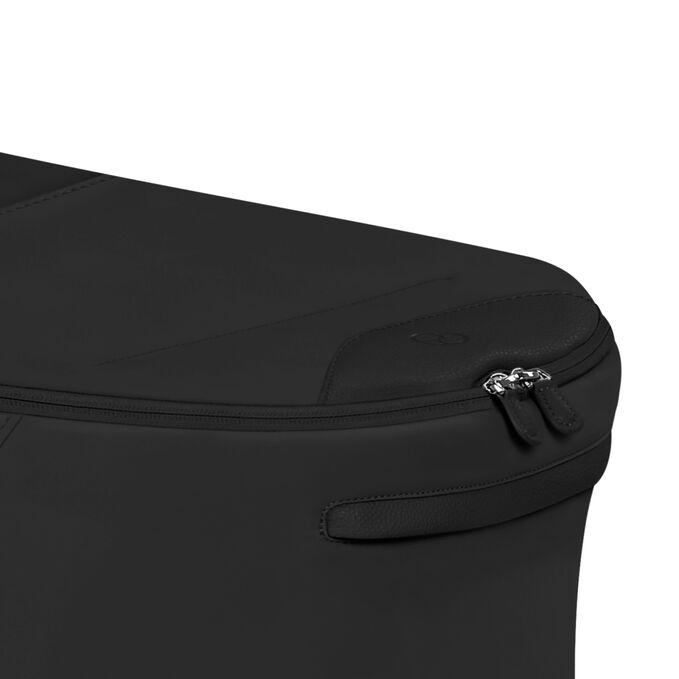 An image of the CYBEX Platinum Mios/Coya Fold Lux Carry Cot - Style Collection Stroller, highlighting the Front Pocket feature.