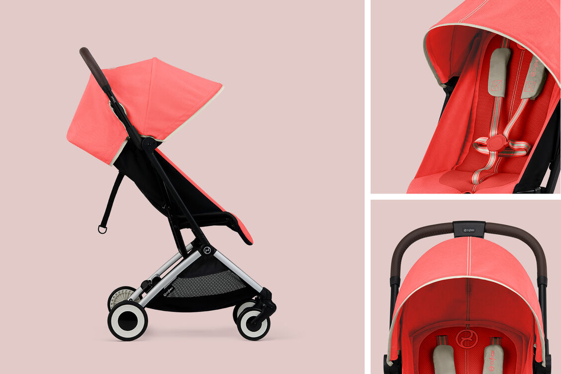 CYBEX Gold Orfeo barnvagn Hibiscus Red 