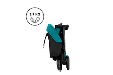 An image of the CYBEX Gold Libelle Buggy, highlighting the Ultra-Lightweight feature.