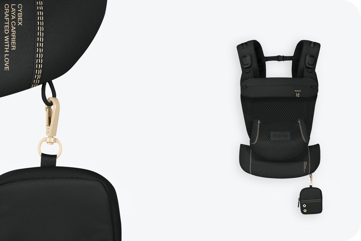 Laya baby carrier in Magic Black.