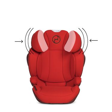 Le design du siège oriente naturellement la tête dans une position sûre