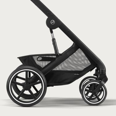 Afbeelding van de CYBEX Gold Balios S 2-in-1 Stroller Travel Set, met de nadruk op de functie Geavanceerde ophanging.