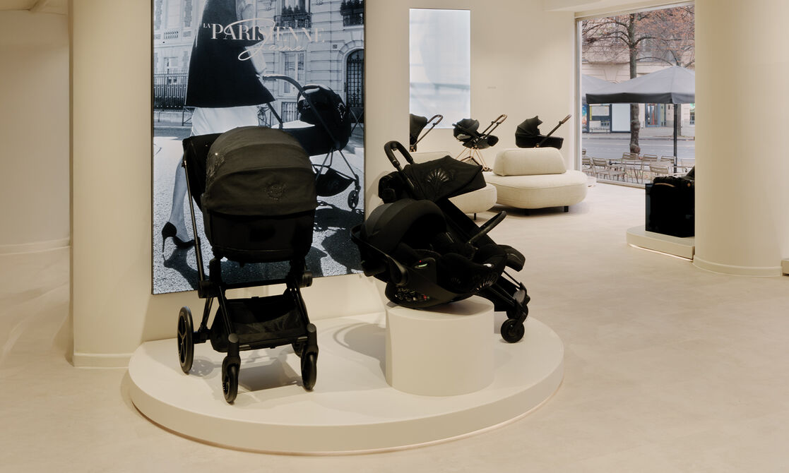 LaParisienne collection on display inside the Flagship Store Berlin.