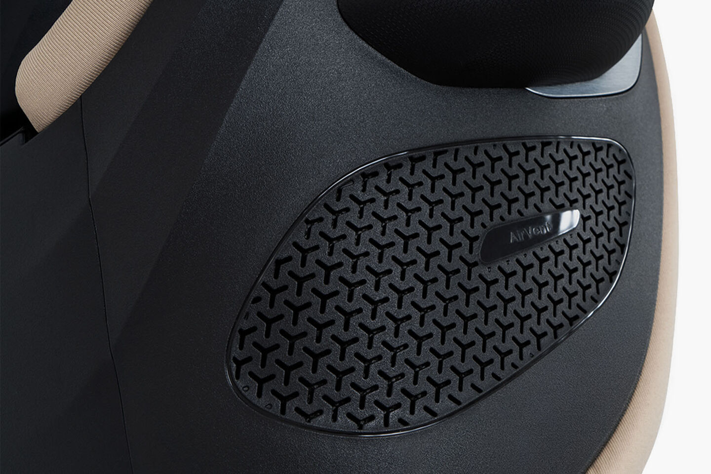 A black, textured car part with the inscription "L.S.P. System."