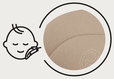 An image of the CYBEX Gold Click & Fold Comfort Inlay Accessories for Home, highlighting the Cosiness feature.