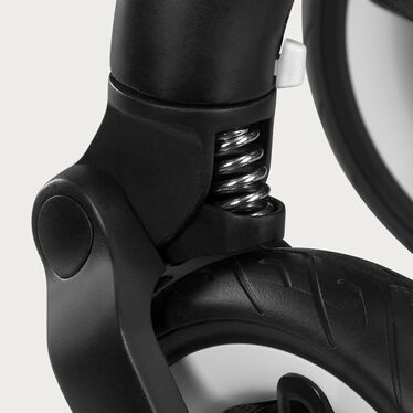 An image of the CYBEX Gold Talos S Lux Stroller, highlighting the Off-road Suspension feature.