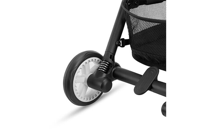 An image of the CYBEX Gold Eezy S Twist 2 Buggy, highlighting the 4-Wheel Suspension feature.