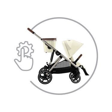 An image of the CYBEX Gold Gazelle S Sibling Stroller, highlighting the 20+ Configurations feature.