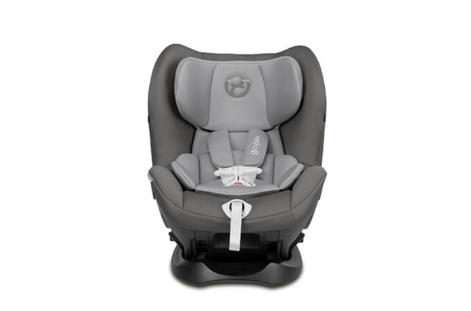 An image of the CYBEX Gold Sirona M with SensorSafe Toddler Car Seat, highlighting the Newborn Insert feature.