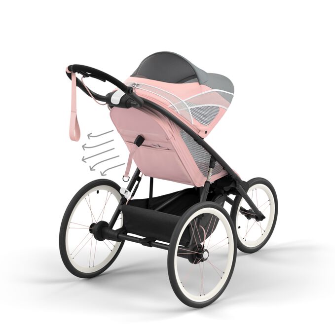 Obrázek CYBEX Gold Rám Avi Jogger, který zvýrazňuje funkci Sluneční stříška XL.