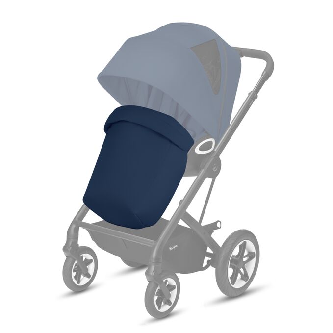 Ein Bild des CYBEX Gold Talos S 1 Lux Stroller, das das Merkmal Kniedecke inklusive hervorhebt.