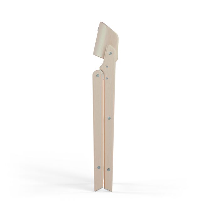 An image of the CYBEX Gold Click & Fold Chair Highchair, highlighting the Even More Compact Storage feature.