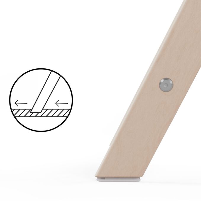 An image of the CYBEX Gold Click & Fold 4-in-1 Highchair, highlighting the Glides Safely feature.