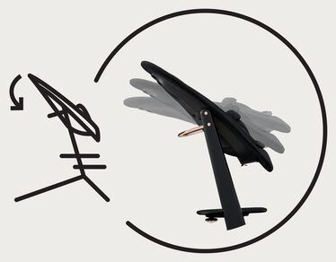 An image of the CYBEX Platinum Lemo Platinum Adapter Set Accessories for Home, highlighting the 3 Ways to Recline feature.