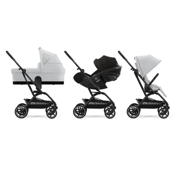 An image of the CYBEX Gold Eezy S Twist+2 Buggy, highlighting the Travel System Ready feature.