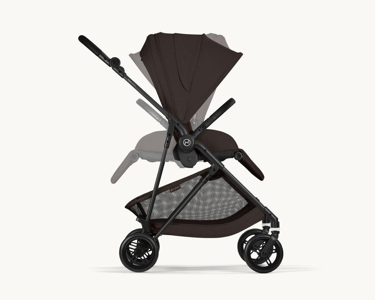 Product image of a Melio Carbon with a reversible seat unit.