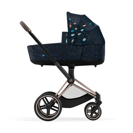 CYBEX Platinum Jewels of Nature Collection Priam Lux Carry Cot shown on Priam Frame