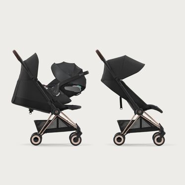 An image of the CYBEX Platinum Coya Buggy, highlighting the Travel System Ready feature.