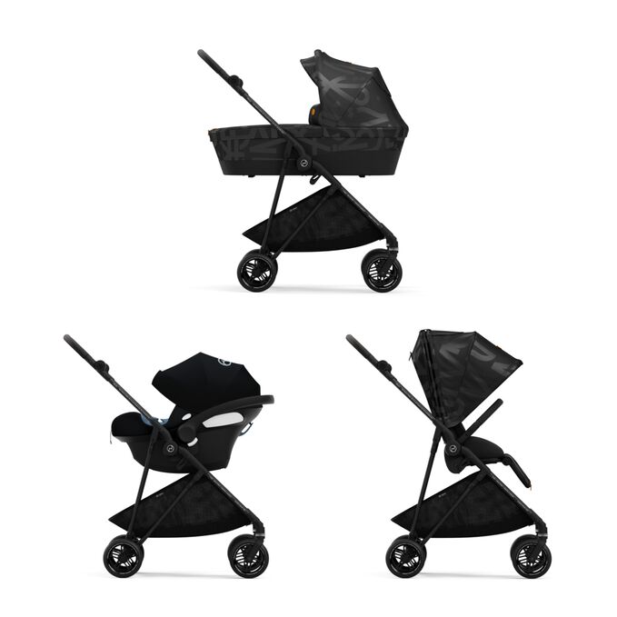 An image of the CYBEX Gold Melio Street Stroller, highlighting the Travel system feature.