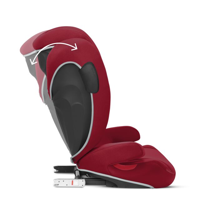 Ein Bild des CYBEX Silver Solution B2-Fix + Lux Child Car Seat, das das Merkmal Passt perfekt in Ihr Fahrzeug hervorhebt.