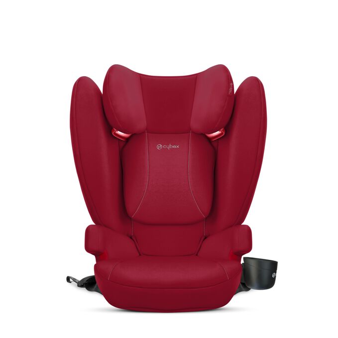 An image of the CYBEX Silver Solution B-Fix Child Car Seat, highlighting the Cup Holder feature.