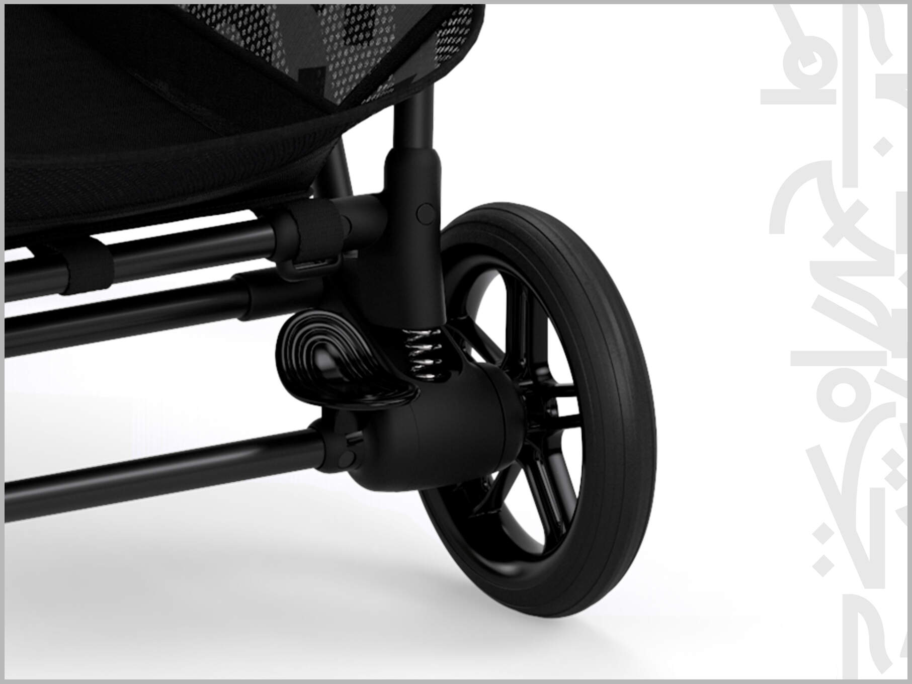 Cybex Gold Melio Street Kinderwagen Weiche Hinterradfederung 