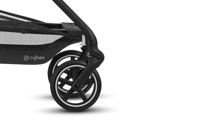 An image of the CYBEX Gold Eezy S Twist+2 Buggy, highlighting the All-Terrain Wheels feature.