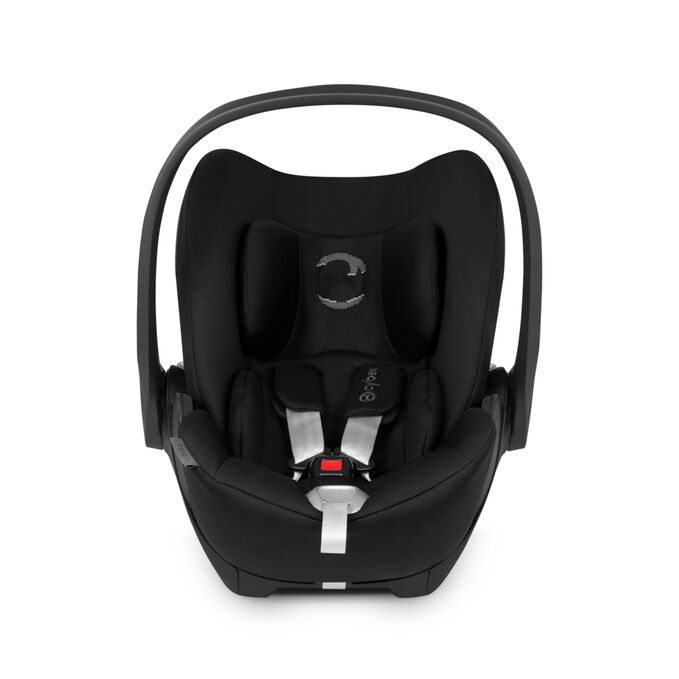An image of the CYBEX Platinum Cloud Q Infant Car Seat, highlighting the Safe travels for the smallest babies feature.