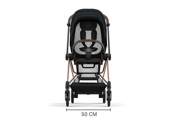 An image of the CYBEX Platinum Mios Jeremy Scott - Wings Stroller, highlighting the Light and compact feature.