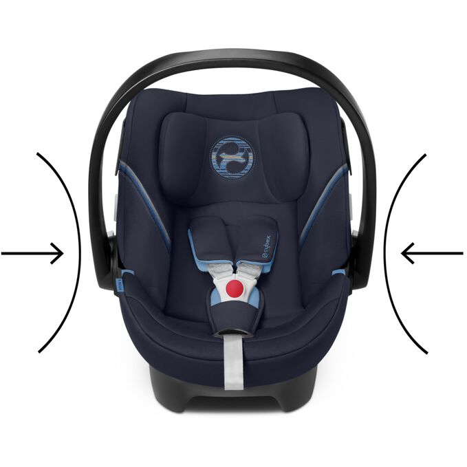 Immagine del CYBEX Gold Aton 5 Infant Car Seat che mette in risalto la caratteristica Scocca ad alto assorbimento d’urto.