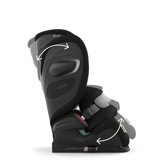 An image of the CYBEX Gold Pallas G2 Toddler Car Seat, highlighting the Perfect Sleeping Position feature.