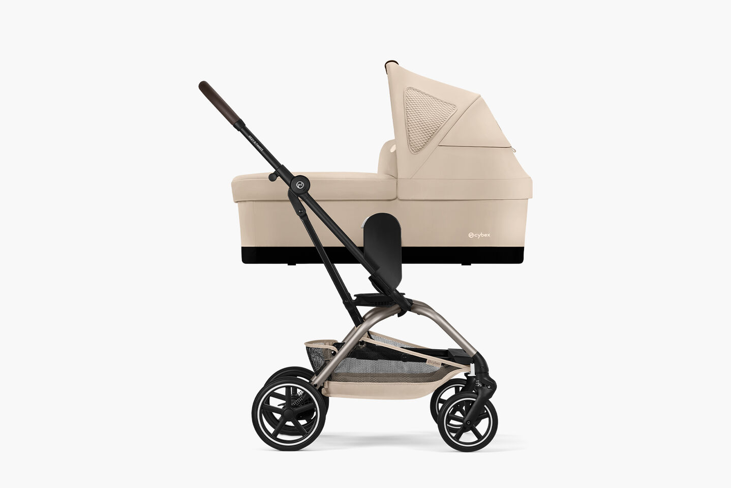 Productafbeelding van een Eezy S Twist +2-buggy met een bevestigde Cot S.