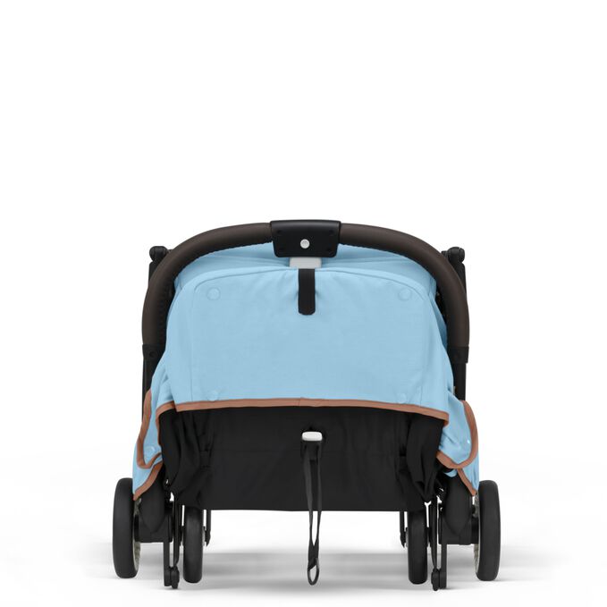An image of the CYBEX Gold Orfeo 2023 Buggy, highlighting the One-hand Fold & Unfold feature.