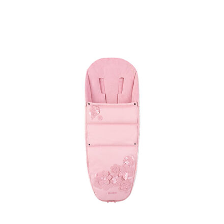 Saco cobre-pés rosa claro Simply Flowers da Cybex Platinum