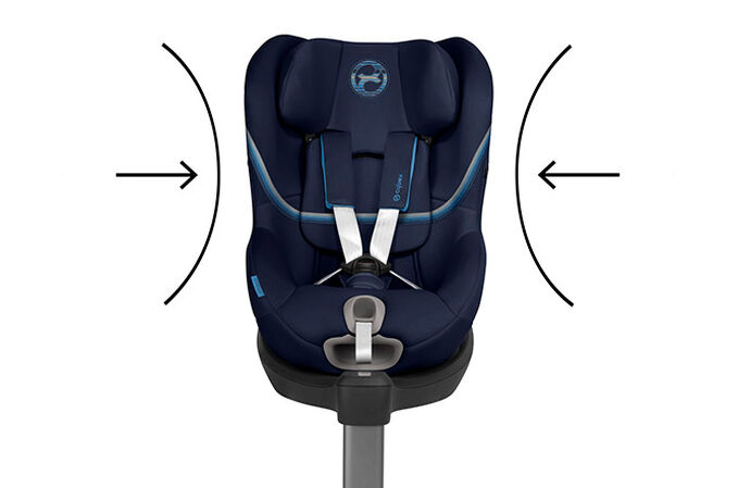 An image of the CYBEX Gold Sirona S i-Size Toddler Car Seat, highlighting the Energy-absorbing shell feature.