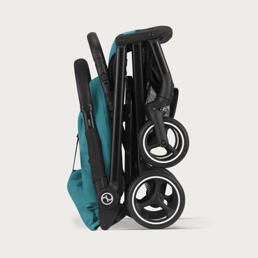 An image of the CYBEX Gold Beezy Buggy, highlighting the One-Hand Fold feature.