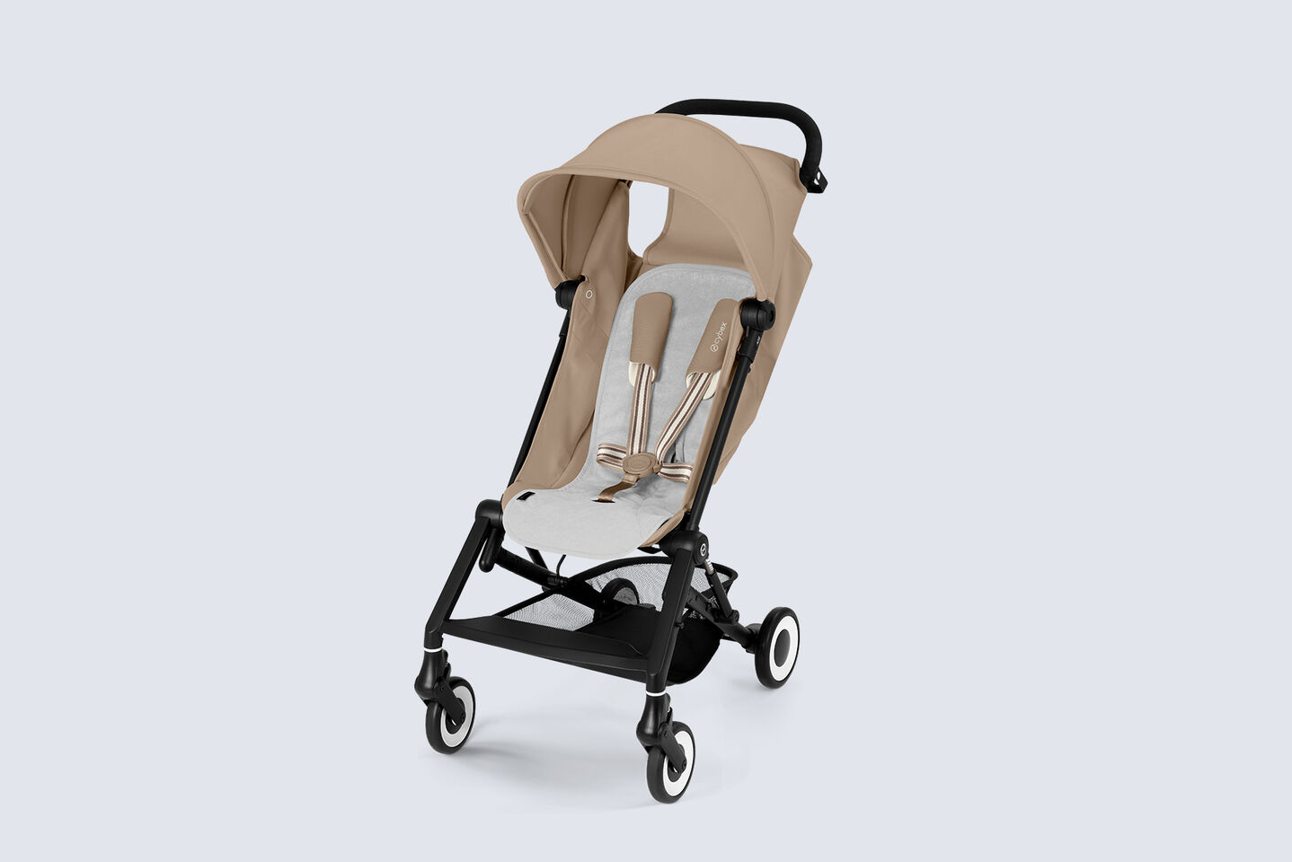 Product shot of an Agis travel buggy with a Summer Seat Liner