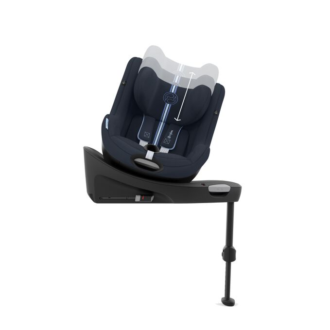 An image of the CYBEX Gold Sirona G i-Size Toddler Car Seat, highlighting the Grows with your child up to 4 years old feature.