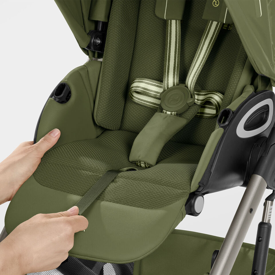 Close-up of the Talos S Lux one pull harness.