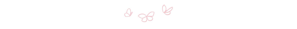 Simple pink butterfly illustrations on a white background.
