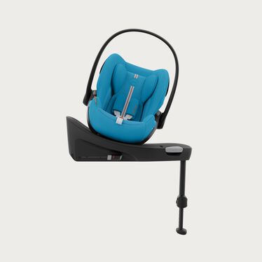 Ein Bild des CYBEX Gold Base G ISOFIX Base, das das Merkmal Einfaches Ein- und Aussteigen hervorhebt.
