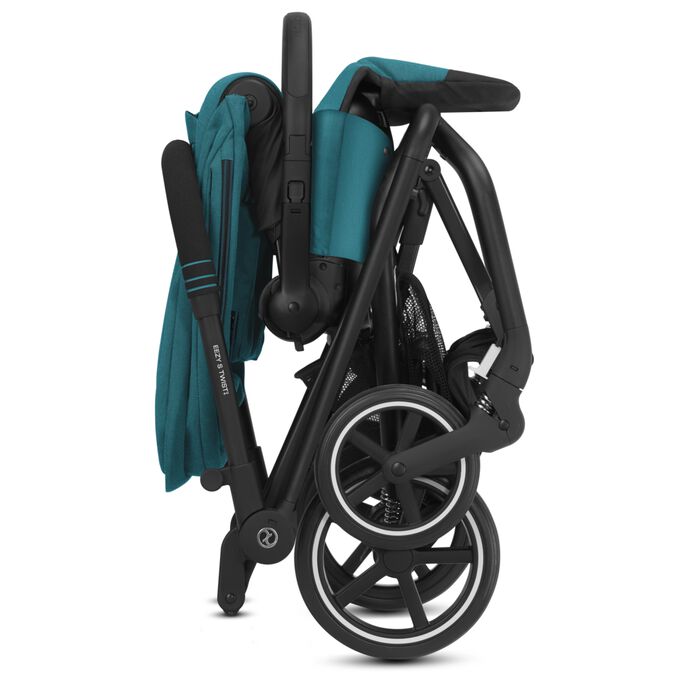 An image of the CYBEX Gold Eezy S Twist+2 Buggy, highlighting the One-Hand Fold feature.