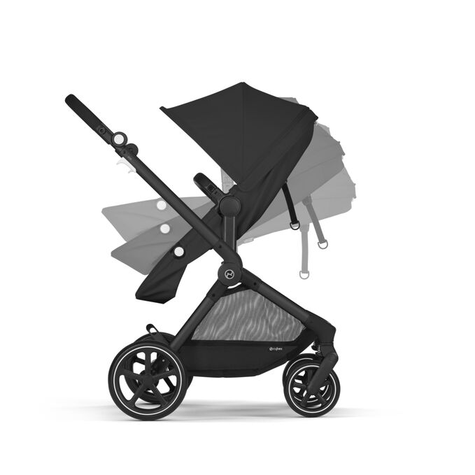 An image of the CYBEX Gold Eos Stroller, highlighting the One-hand Recline feature.
