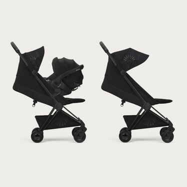 An image of the CYBEX Platinum Coya - La Parisienne Buggy, highlighting the Travel System Ready feature.