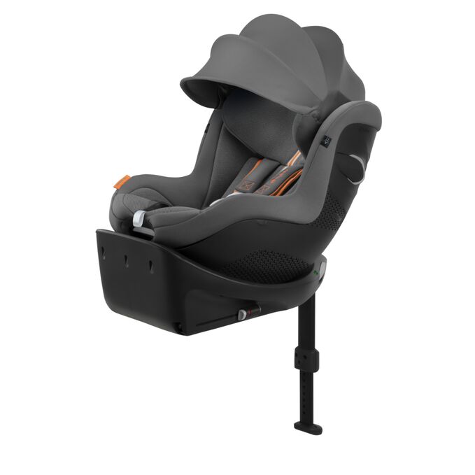 An image of the CYBEX Gold Sirona Gi i-Size Toddler Car Seat, highlighting the Reliable protection with UPF50+ fabric feature.